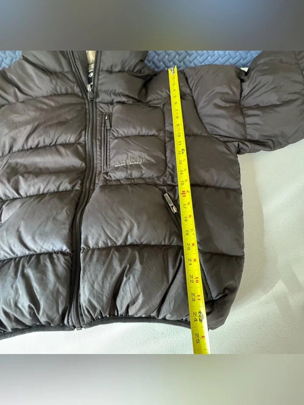 Vintage Polo Sport Ralph Lauren Black Down Puffer Jacket Hooded Men’s XL